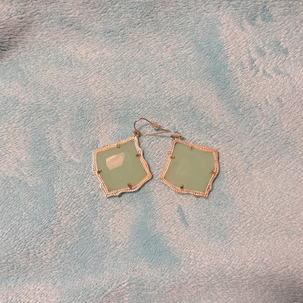 Kendra Scott mint green earrings